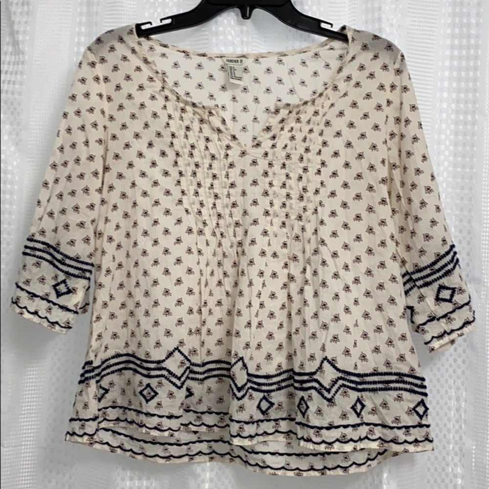 Forever 21 Floral Print Blouse